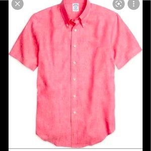 Brooks Brothers Short-Sleeve Linen Shirt
